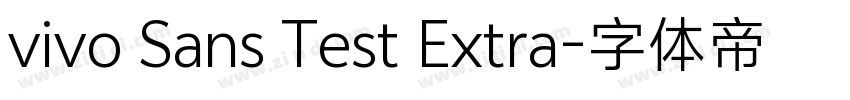 vivo Sans Test Extra字体转换